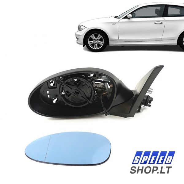 BMW E81 E82 E88 vairuotojo pusės veidrodėlis 51167185359